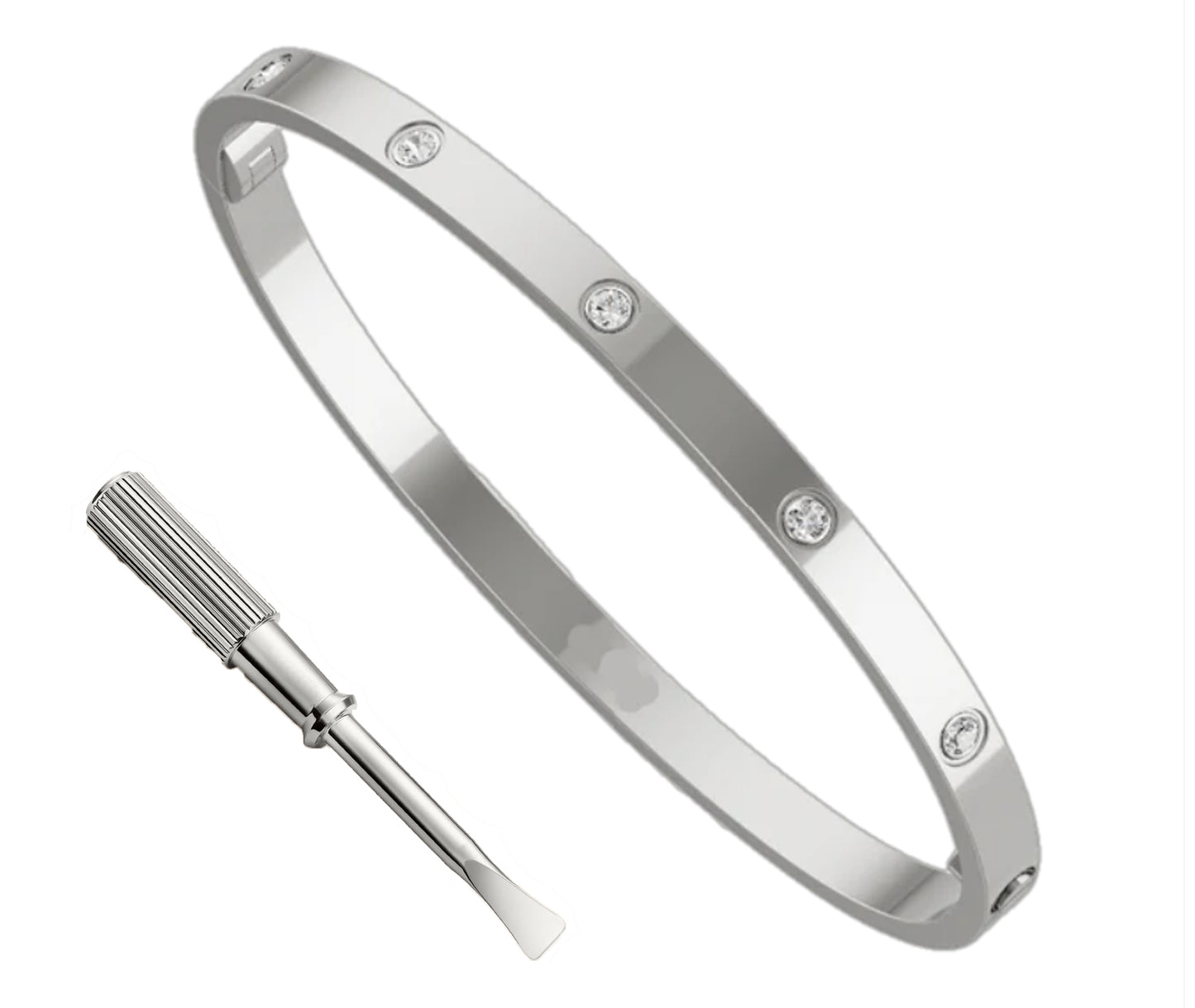 RayRay 10 Stone LOVE Bangle (thin)
