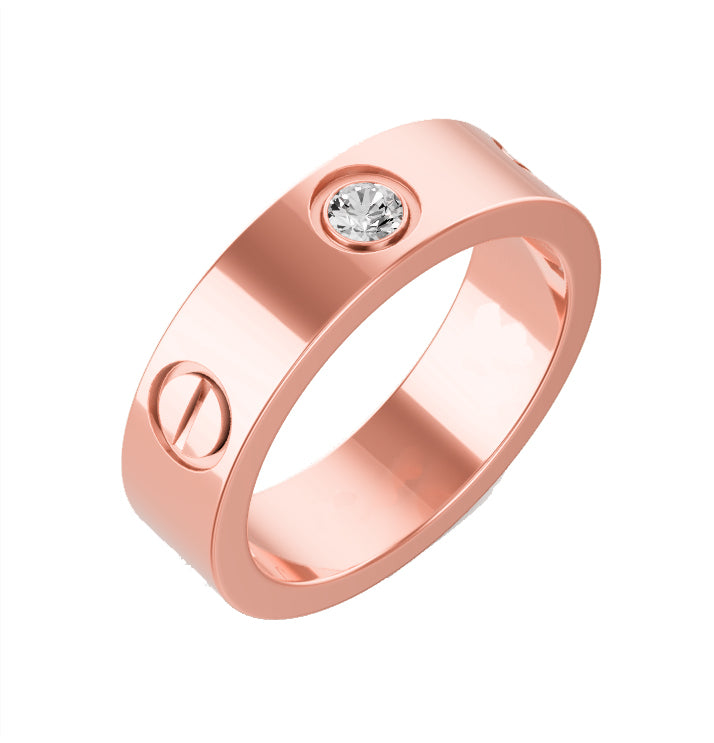 RayRay 3 Stone LOVE Rings (thick)