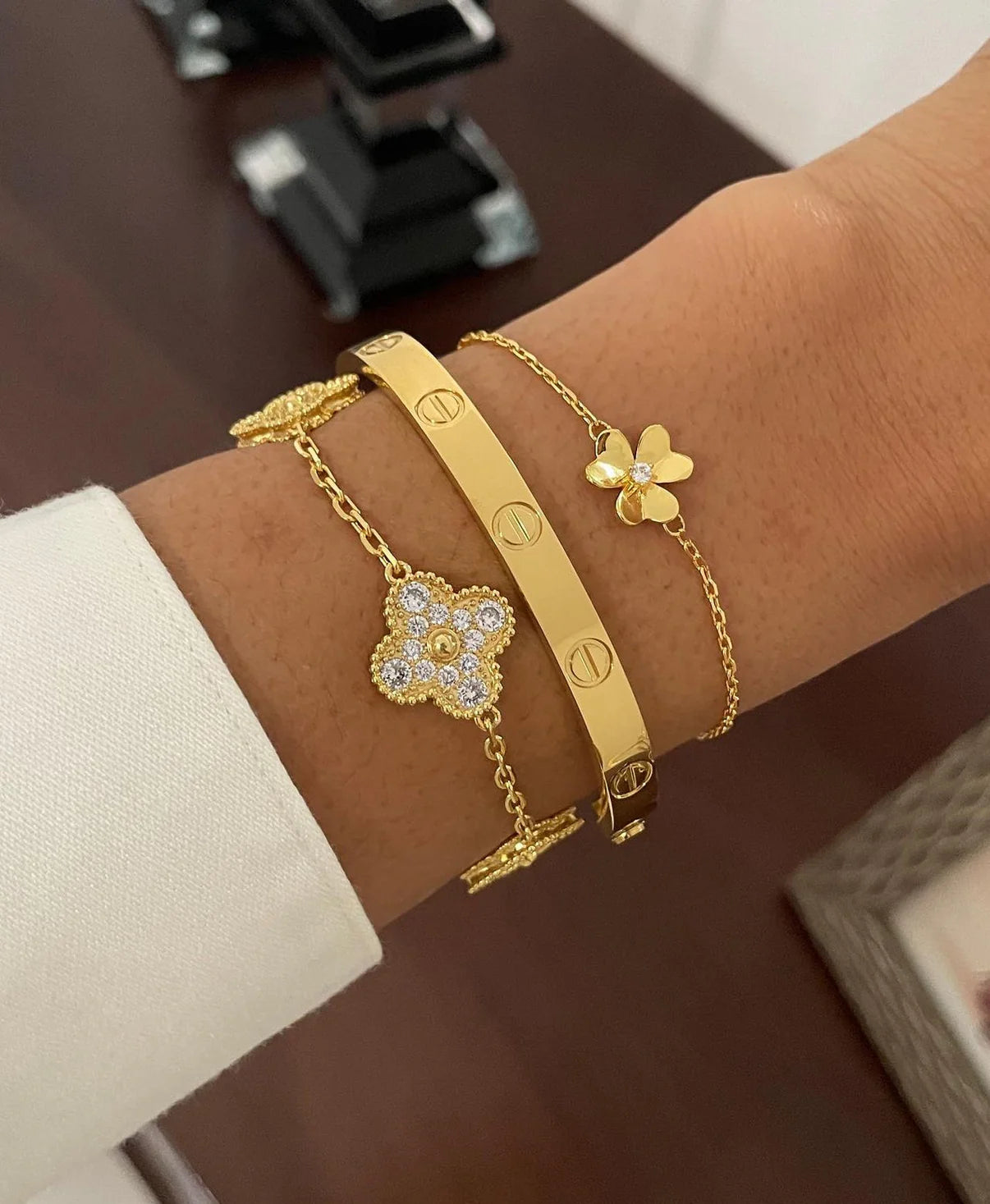 RayRay Full Stone Bracelet — Gold