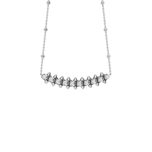 Clash De RayRay Stone Necklace - Sliver