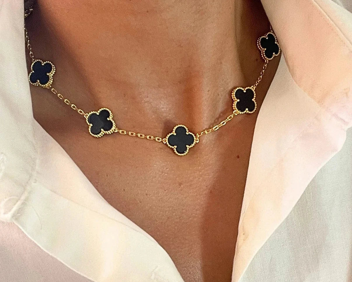 RayRay Multi Clover Necklace - Gold