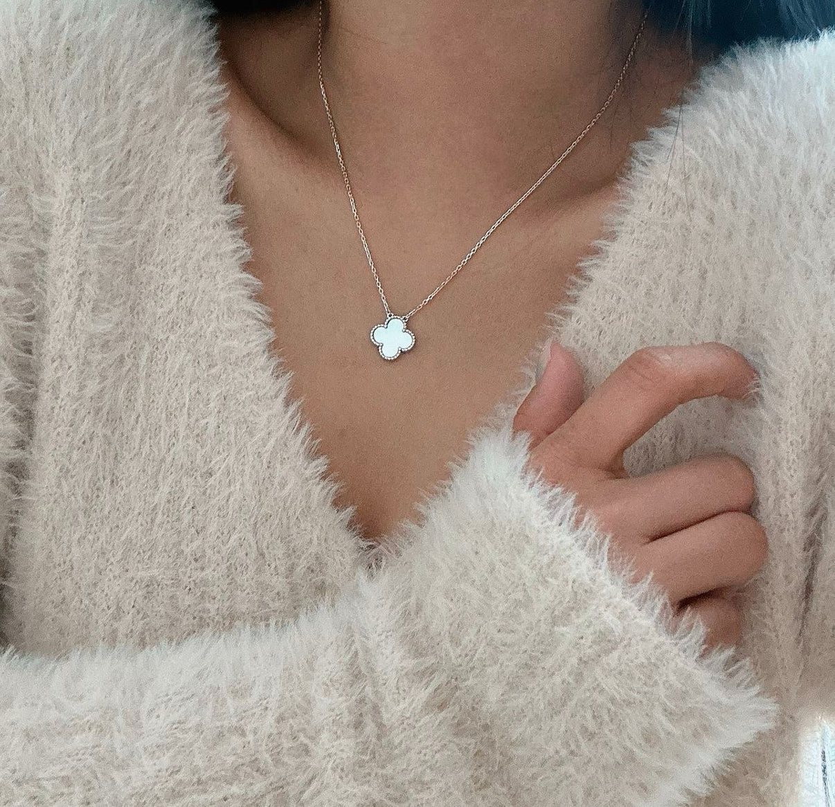 RayRay Clover Necklace - Sliver