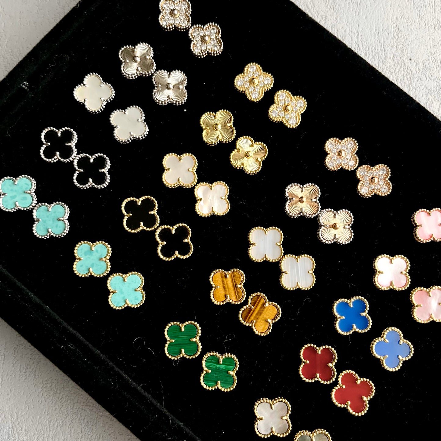 RayRay Clover Earrings - Sliver