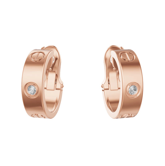 RayRay 2 Stone Screw Motif Earrings