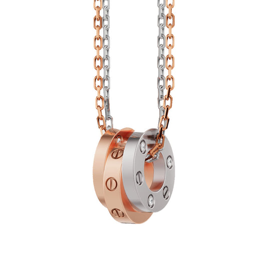 RayRay 6 Stone Screw Motif Necklace